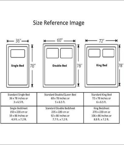 Poly Cotton Floral Fitted 1 Bedsheet with 2 Pillow Covers
