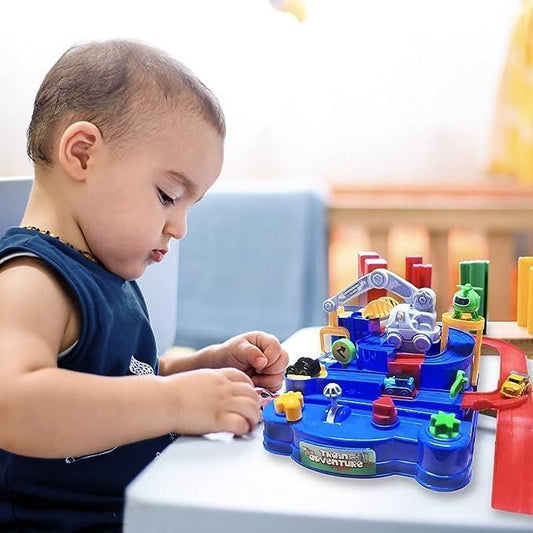 Race Track Educational Parking Crane Toys Airplane Truck Playset