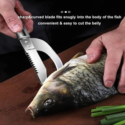 3-in-1 Stainless Steel Fish Scaler Remover Knife